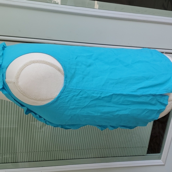 Very Vineyard Turquoise blouse - Picture 3 of 8